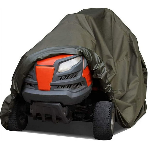 Heyrekt Riding Lawn Mower Cover 420d Oxford Lawn Mower Tractor Cover Waterproof Protective Cover Green S