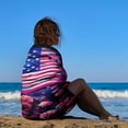 thumbnail image 3 of Independence Day Of The United States Flag Ultra Fine Fiber Beach Towels for Travel And Quick Drying Absorbent Towels for Swimming, 3 of 7