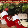 thumbnail image 5 of VEYLIN Christmas Stockings with Letters, 20 Inch Plush Christmas Stockings Large Embroidered Stockings Christmas Stockings for Kids/Adult Red Letter(O, 5 of 5