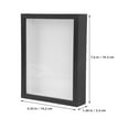 thumbnail image 2 of QIFULL Qifull Black Wooden Shadow Box for Dried Flowers Home Decor Storage Use, 2 of 8
