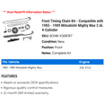 thumbnail image 2 of Front Timing Chain Kit - Compatible with 1983 - 1989 Mitsubishi Mighty Max 2.6L 4-Cylinder 1984 1985 1986 1987 1988, 2 of 2