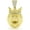 Gold, variant on .925 Sterling Silver Crowned Lion Head, Hip Hop, Pendant Only, Gold Plated Micro Pave Cubic Zirconia, Giorgio Bergamo Silver