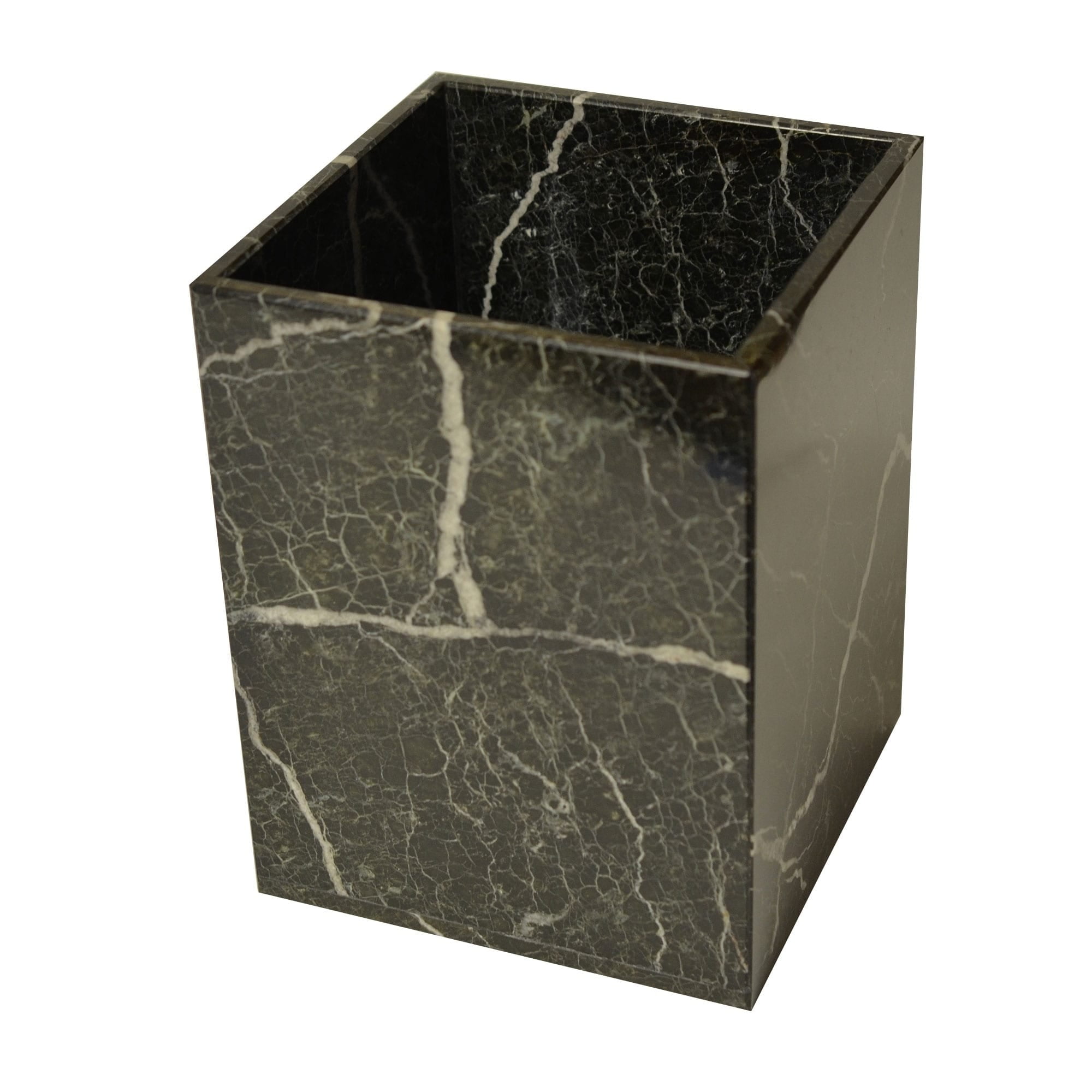 Rembrandt Home Polished Marble Waste Basket Walmart Com Walmart Com