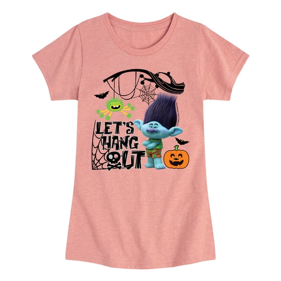 Trolls - Lets Hang Out Branch - Toddler & Youth Girls Short Sleeve Graphic T-Shirt