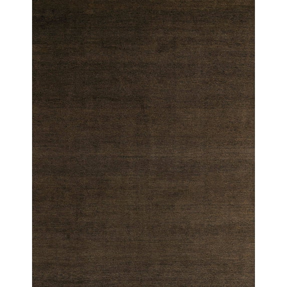 Ahgly Company Machine Washable Indoor Rectangle Abstract Dark Brown Area Rugs, 7' x 10'