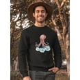 thumbnail image 2 of Squid And Bubbles Sweatshirt Men -SPIdeals Designs, Male XX-Large, 2 of 7