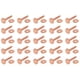 thumbnail image 1 of 25 Sets Copper Rivet Burrs Washer,3/4 Inch Long Leather Copper Rivet Fastener,for Wallets Leather DI, 1 of 5