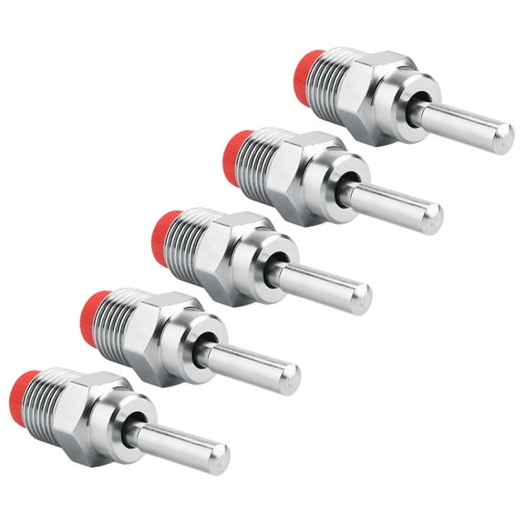 Pig Drink Waterer, Copper Cap Waterer , Red Long Rod Automatic Safety and Health 5pcs for Getting Clean And Fresh Water Animals Feeder