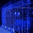 thumbnail image 3 of Luces de carámbanos navideñas para exteriores, luces LED de carámbanos de 30 m, luces de cortina de ventana impermeables, luces de carámbanos centelleantes navideñas, 3 of 5