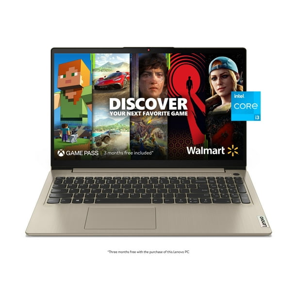Lenovo Ideapad 3i 15.6" FHD Touchscreen Laptop, Intel Core 4GB RAM, 256GB SSD, Windows 11, Sand, - Walmart.com