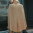 thumbnail image 4 of YUNAFFT Women's Fashion Sweater Clearance, Women Fashion Solid Color Cloak-Style Sweater Turtleneck Sweater, 4 of 5
