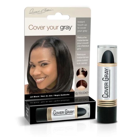 Jet Black , Cover Your Grey For Women Touch Up Stick , Hair Scalp Head - Pack of 3 w/ SLEEKSHOP Teasing Comb