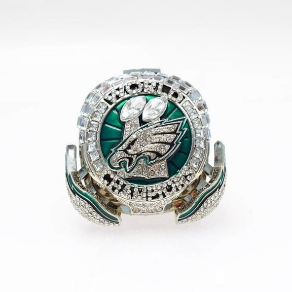 2025 Eagles Tribute Championship Ring – Philadelphia QB #1 Collectible – Size 9 – Fan Gift – Silver Replica
