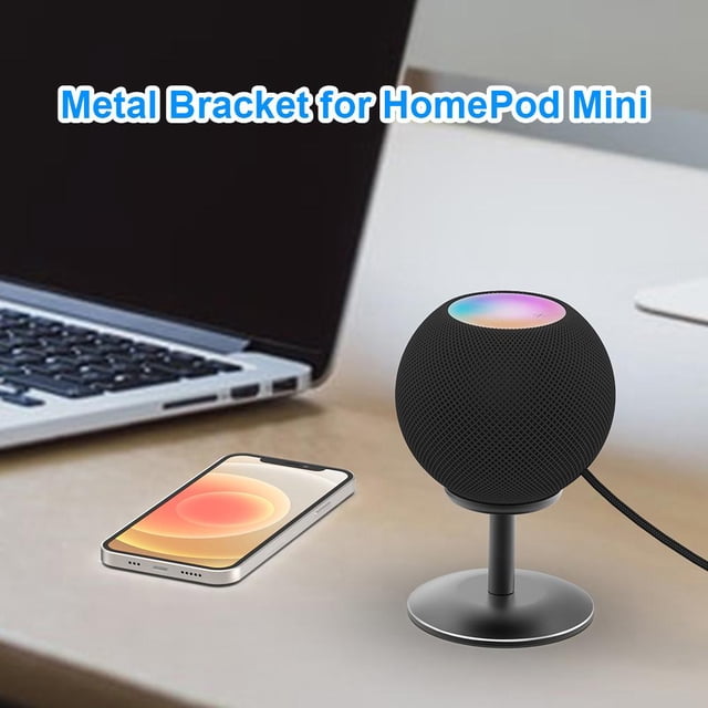 Soporte de escritorio para soporte de soporte para mini altavoz Apple HomePod (negro)