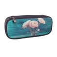 thumbnail image 2 of Lsque Flowers in Glass Vase Printed Big Capacity PU Leather Pencil Case Large Pencil Pouch Stationery Pen Bag Pencil Holder for Teen, 2 of 6