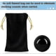 thumbnail image 3 of 2pcs Black Obsidian Baoding Balls, Chinese Health Exercise Massage Balls With Carry Pouch (black, 1.57 Inch), 3 of 4