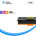 thumbnail image 4 of Laserjet 215A Toner Cartridge (WITH-CHIP) for W2312A 215A for Laserjet MFP M182nw M183fw M182 M183 M155 Printers Ink, Yellow 1-Pack, 4 of 10