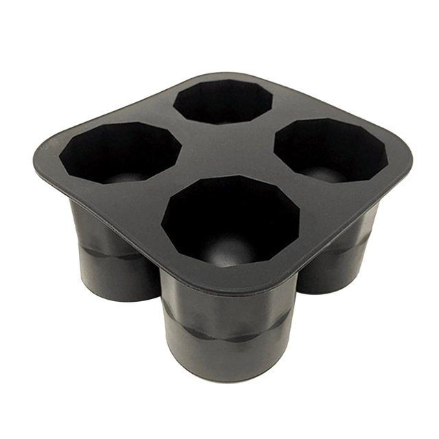 Molde de silicona para vaso de , bandeja para , bandeja para , 4 vasos, bandejas para tazas de , Gadget para barra, cavidad segura Baoblaze molde para hornear redondo