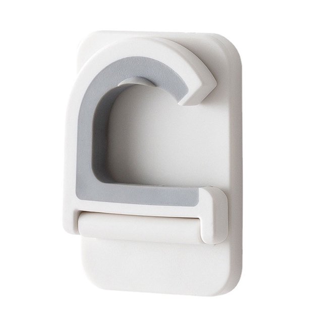 Yuarrent Soporte de escoba autoadhesivo montado en la pared - Capacidad de carga de hasta 6 libras No se deforma fácilmente Abrazadera de pared Type1 NO1