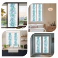 thumbnail image 7 of Teal Blue Eucalyptus Leaves Window Privacy Film, Spring Summer Botanical Floral Static Cling UV Sun Blocking Heat Control Window Tint, Non-Adhesive One Way Windows Privacy Cover 17.7''x78.7'', 7 of 7