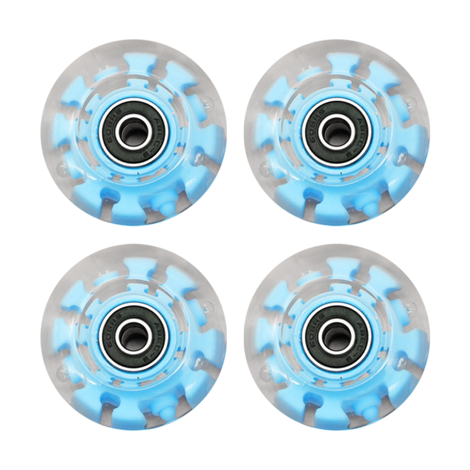 4Pcs Durable Luminous Roller Skate Wheels with Bearings Suitable for