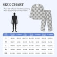 thumbnail image 4 of Fotbe Retro sketch flower lines Pattern Long Sleeve Pajama Set for Men,Sleepwear Set,2-piece Loungewear Set,Soft PJs Comfy Nightwear with Pockets-Large, 4 of 7