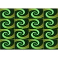 thumbnail image 1 of Ahgly Company Indoor Rectangle Patterned Dark Forest Green Area Rugs, 8' x 10', 1 of 1