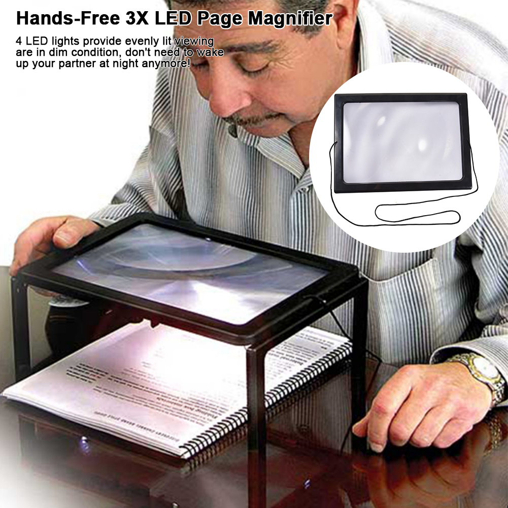 lighted full page magnifier