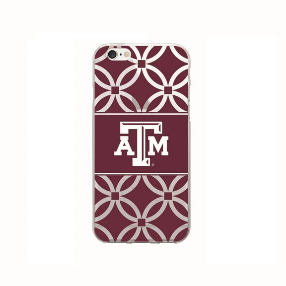 Texas A&M University Clear Phone Case, Elm Band V1 - iPhone 6/7/8 Plus
