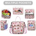 thumbnail image 2 of Strawberry Roomy Insulated Lunch Bags Reusable Lunch Tote for Office Employees Stylish & Functional Large Tote Adult Lunch Box for Commuters, 2 of 7