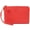 Brilliant Red, variant on Women's Thea Large Pebbled Leather Zip Pouch Wristlet (Black)
