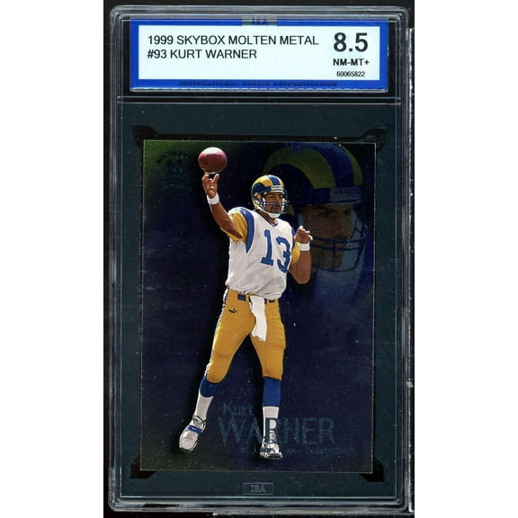 Kurt Warner Rookie Card 1999 Skybox Molten Metal #93 ISA 8.5 NM-MT