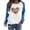 Blue, variant on WXLWZYWL Trendy Sweatshirts For Women 2023 Women Long Sleeves Casual Valentine'S Day Printing Round Neck Sweatshirt Crewneck Pullover Tunic Tops