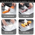 thumbnail image 6 of Deago Stainless Steel Cutting Board for Kitchen, Double-Sided Food Grade Cutting Board, SUS 304 Chopping Board for Meat,Fruit,Vegetable (13×9 in）, 6 of 9