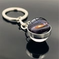 thumbnail image 1 of ABPWLY Solar System Milk y Way Nebula Double Sided Glass Keychain Clearance Keychains Canada Days Keychains Keychains, 1 of 2