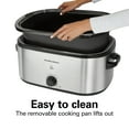 Hamilton Beach 22Qt Electric Roaster Oven, Stainless Steel/Black
