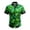 06-Green, variant on IWRICH Men's Hawaiian Shirt Casual Button down Short Sleeve Beach Dress Shirt for Summer Holiday 06-Green XL
