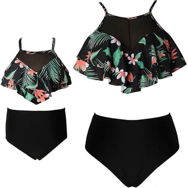 Girls Swimsuit Two Pieces Bikini Set Ruffle Falbala Swimwear Bathing Suits