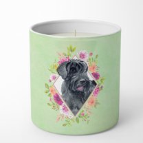 Carolines Treasures CK4338CDL Giant Schnauzer Soy Candle 10 oz Decorative Gift Scented Soy Candles for Home Green