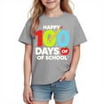 thumbnail image 2 of Babcutegg School Uniform for Kid Girls Campus Style Comfortable Causal Fashion Back to School Wear Short Sleeve Girls Summer Clothes Gray Size 5, 2 of 10
