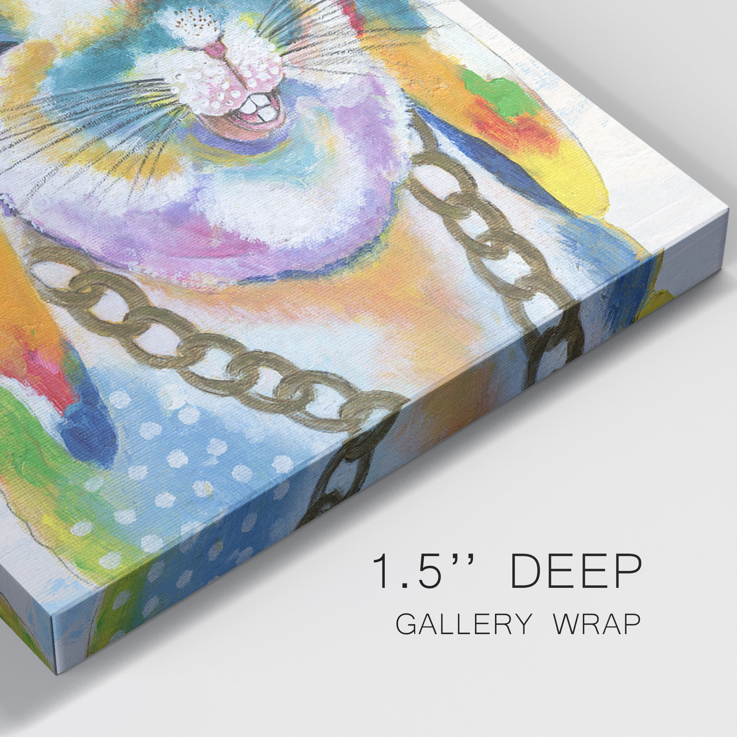 Groovy Bunny & Sky - Premium Gallery Wrapped Canvas - Ready to Hang Set of 2 - 10 x 10 Each