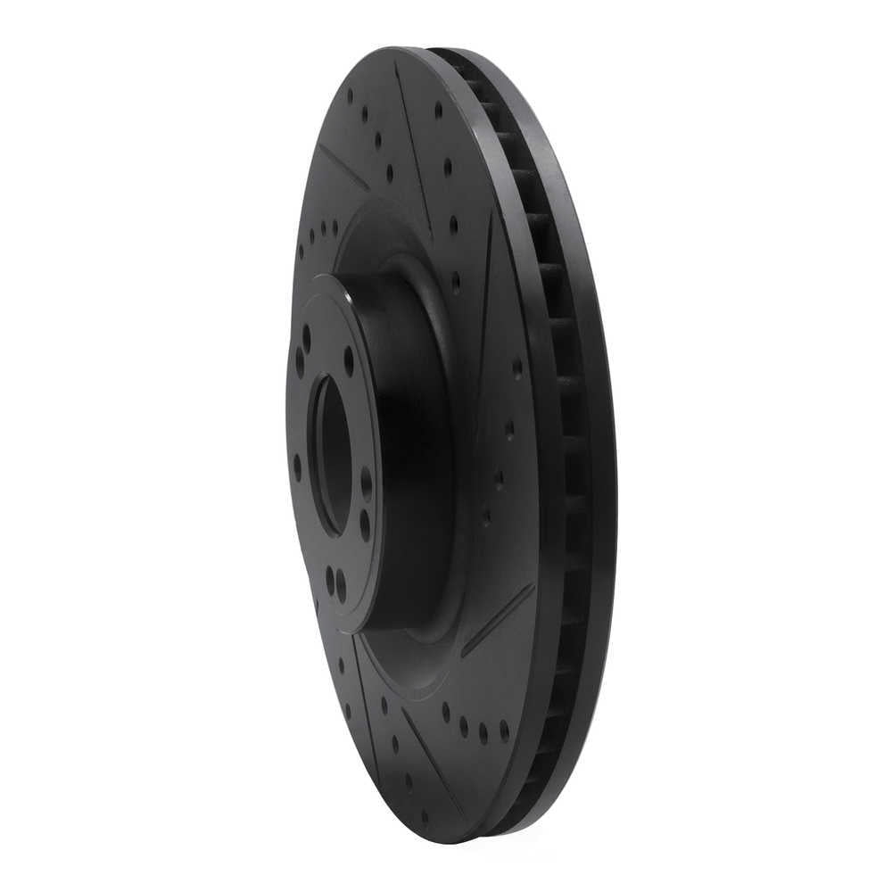 Dynamic Friction Company 633-03036R DFC Brake Rotor - Drilled And Slotted - Black
