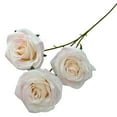 thumbnail image 2 of Clearance Under $3 Artificial Rose Stem 3-Head Rose Spray For Living Room Vase Filler,Cloth (C) (1Pc), 2 of 9