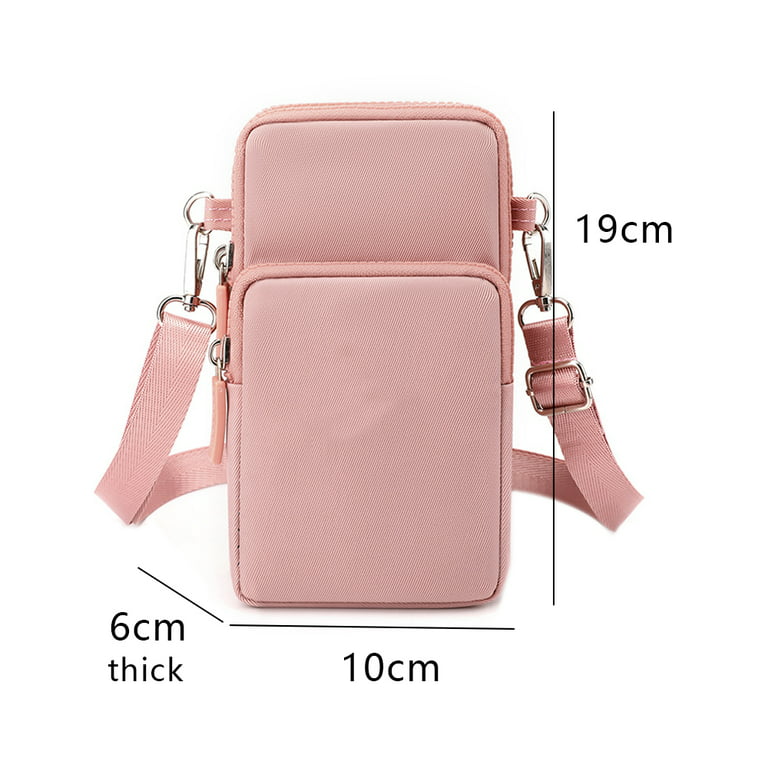 Small Crossbody Purse Zipper Cell Phone Bag Mini Shoulder Purse Wallet  Smart Phone Wallet with Credit Card Solts