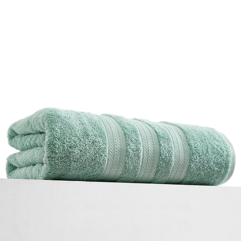 Extra Large Bath Towel - Oversized Ultra Bath Sheet - 100% Cotton - Spa Blue/Green Color