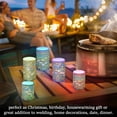 thumbnail image 4 of Yayeee Flameless Candles with Remote Flickering Battery Operated Multi Color Changing, Orange Floral Garden, 4 of 7