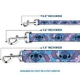 thumbnail image 3 of Disney Pet Leash, Dog Leash, Lilo and Stitch Stitch Flip Expressions Close Up Blues Pinks, 4 Feet Long 1.0 Inch Wide, 3 of 6