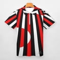 thumbnail image 3 of Black White And Red All Over! Men Zipper T-shirt Summer Casual Short Sleeve T-shirt Top, 3 of 7