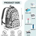thumbnail image 5 of Paw Prints and Bones Backpack for School,Cute School Bag,Schoolbag with Adjustable Shoulder Straps & Padded Back,16.9 Inch, 5 of 5