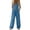 AM13-Blue, variant on Jumpsuits For Women Casual Summer Button Down Jumpsuit Cotton Linen Sleeveless Minimalist Wide Legs Jumper Loose Overall Wine M